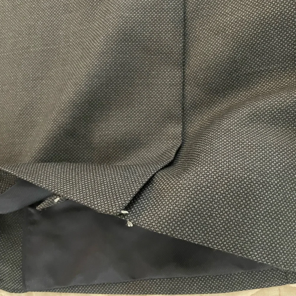 BANANA REPUBLIC Wool Nailhead Slim Fit Jacket in Gray/Navy Size 44 R‎ $400
